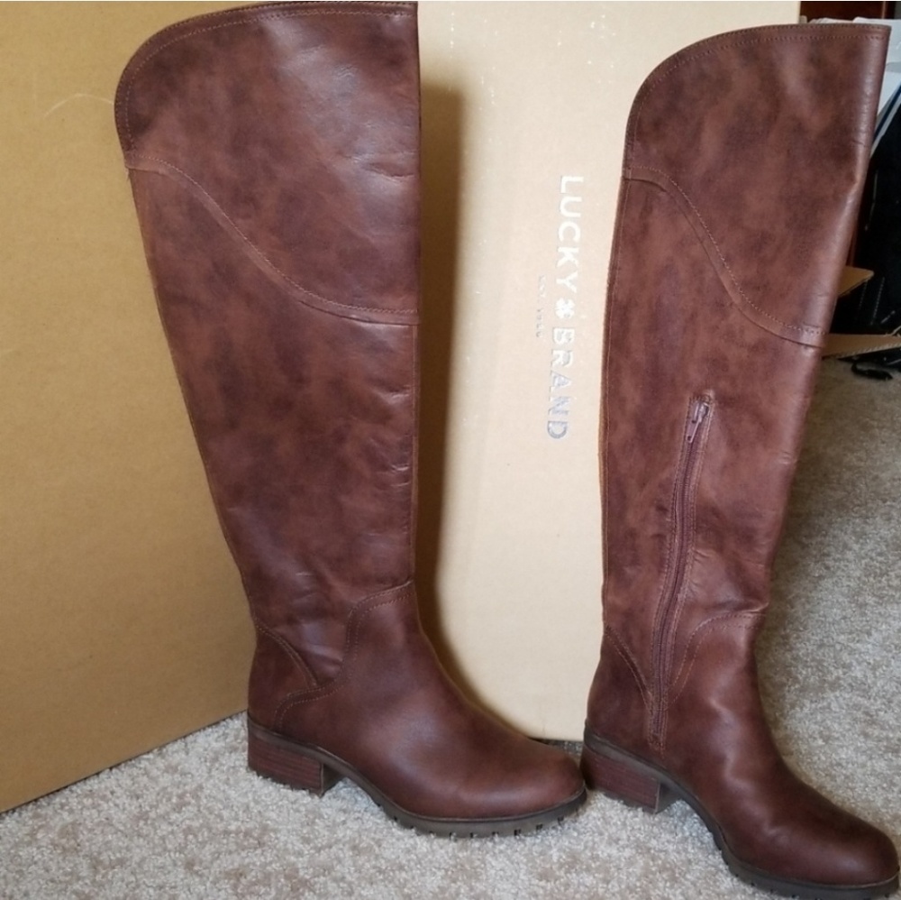 Lucky Brand Brown Boots 8.5 wide calf